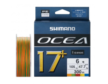 Плетеный шнур Shimano Ocea 17+ PE  #10 300m MULTI