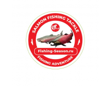Наклейка Salmon Fishing Tackle Red