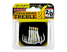 Крючок тройной Shout Curve Point Treble 21 221CS #1/0