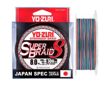 Шнур плетёный Yo-Zuri SUPER Braid X8 #8 (300м ) Multicolor