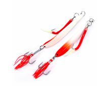 Пилькер Bottom Strike BiColor Pilk 500гр (White-FI.Red/Glow)
