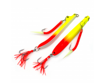 Пилькер Bottom Strike BiColor Pilk 400гр (Fl.Yel-Fl.Or/Glow)